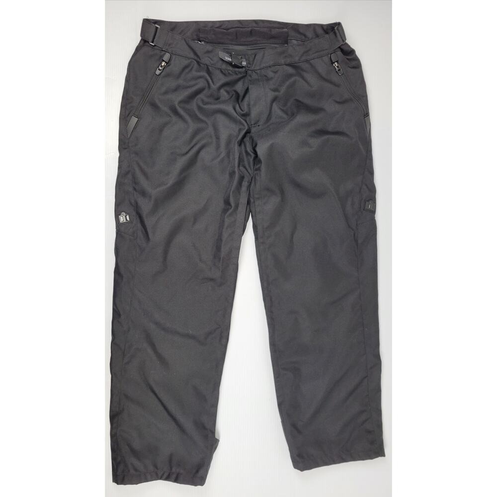 NWOT Icon Device Textile Moto Riding Performance Asphalt Overpants Black Mens 44